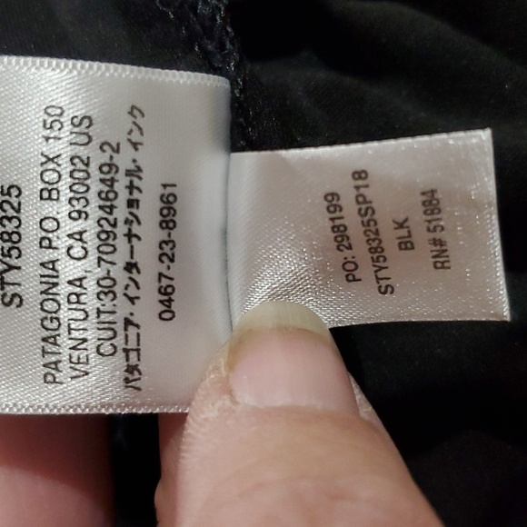 Patagonia stretch draped open back black soft stretch dress - Picture 8 of 9